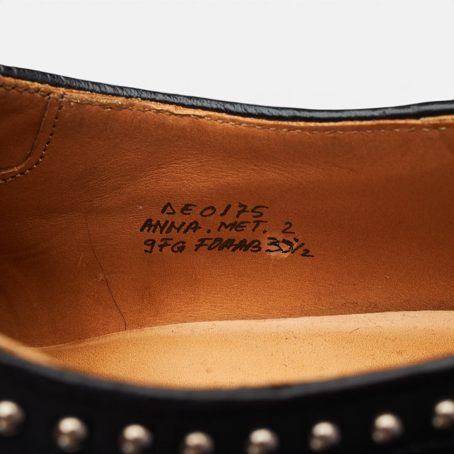 Women's 'Anna Met. 2' Black Leather Oxford UK 6.5 EU 39.5 - Image 7