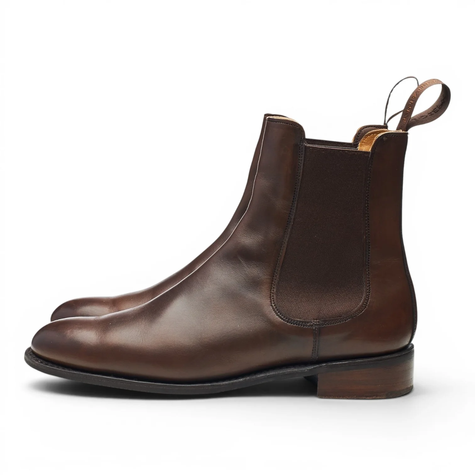 Women's 'Avril' Dark Brown Leather Chelsea Boots UK 7.5 D - Image 3