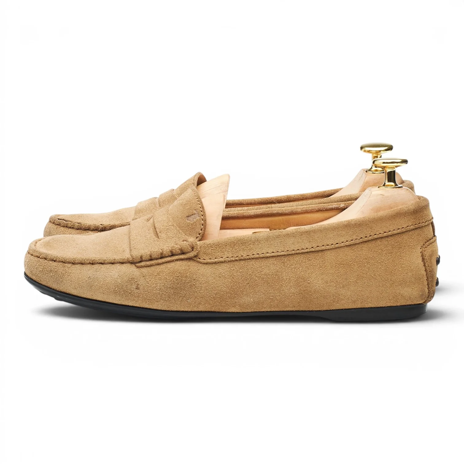 Women's Beige Suede Loafers UK 4.5 EU 37.5 - Image 3