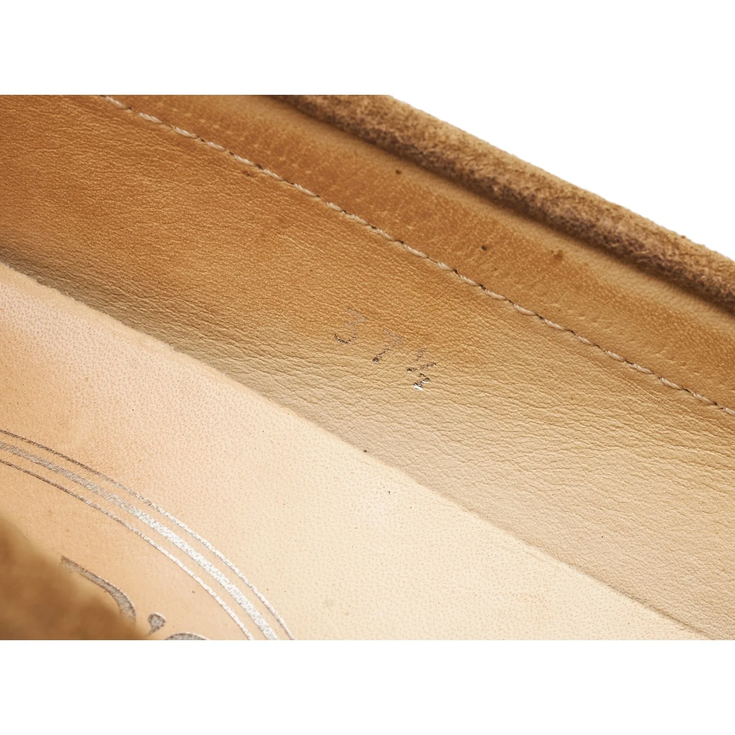 Women's Beige Suede Loafers UK 4.5 EU 37.5 - Image 7