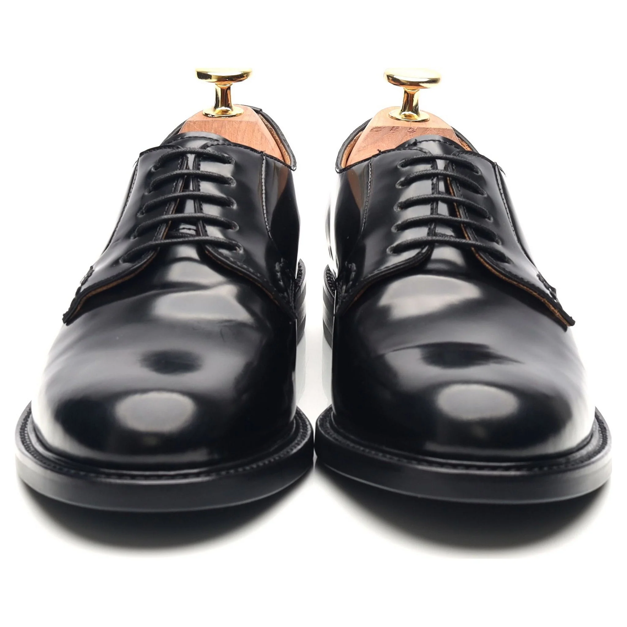 Women's Black Leather Derby UK 6 EU 39 - Image 8