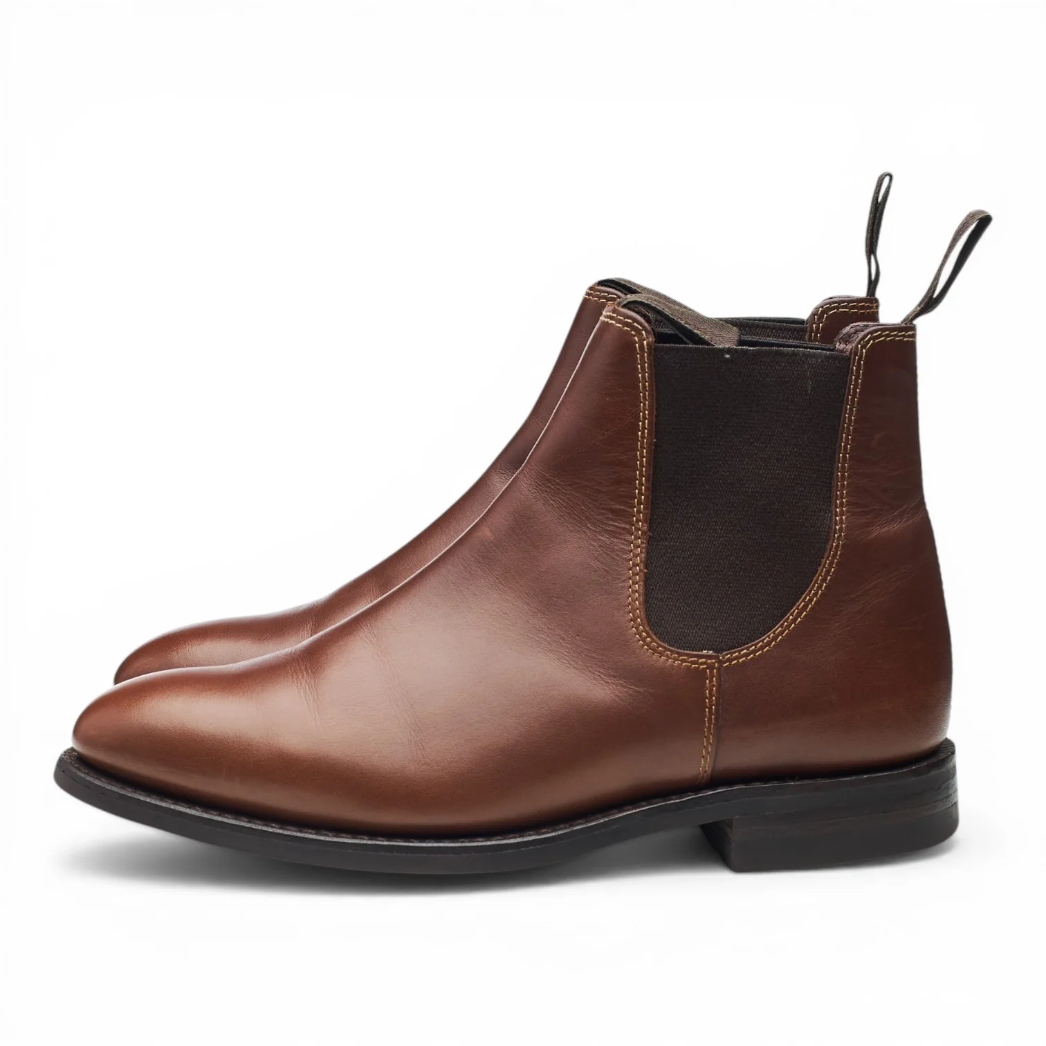 Women's 'Chatterley' Brown Leather Chelsea Boots UK 4.5 F - Image 3