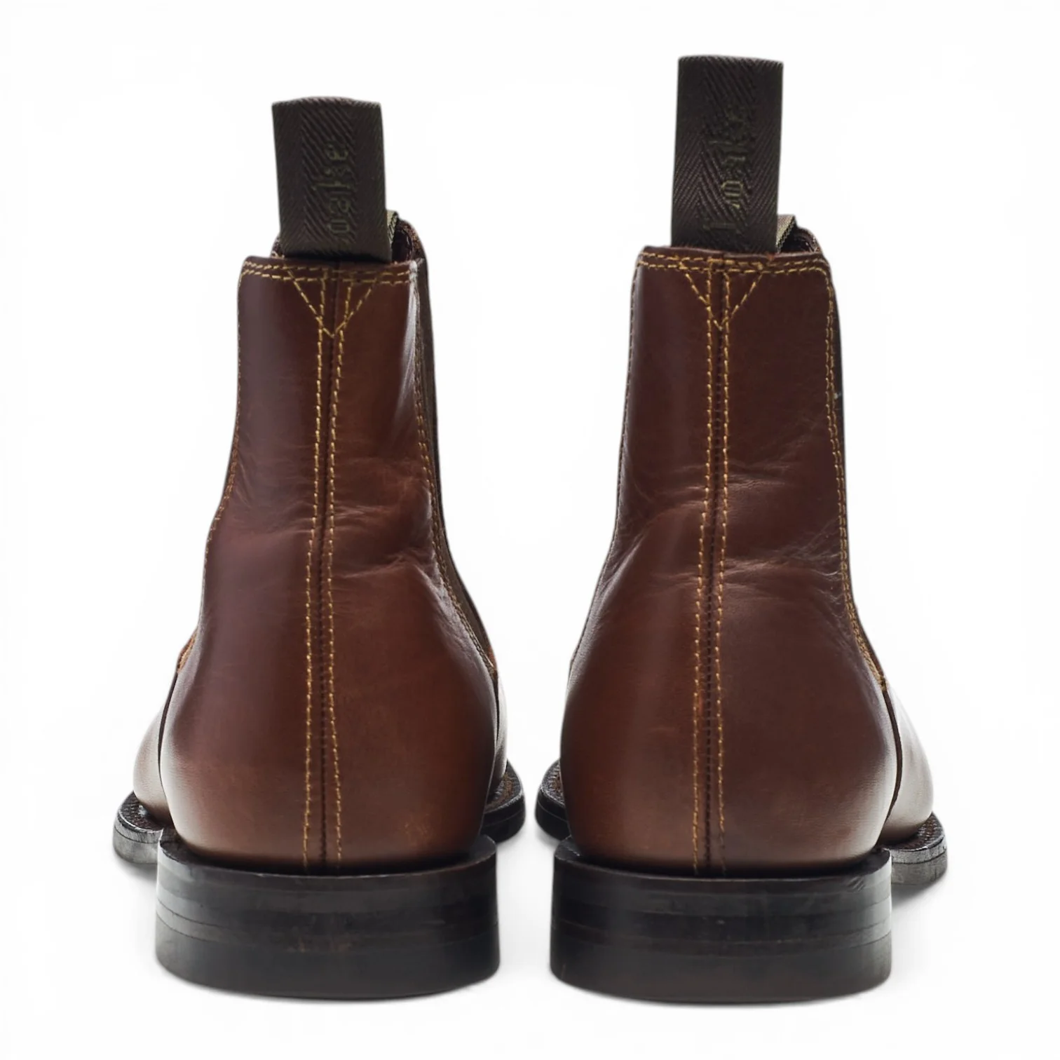 Women's 'Chatterley' Brown Leather Chelsea Boots UK 4.5 F - Image 4