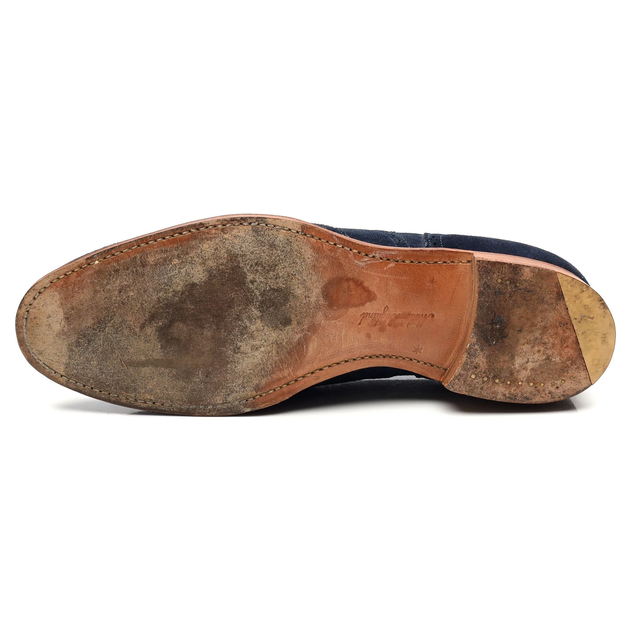 Women's 'Maisie' Blue Suede Brogues UK 7 D - Image 10