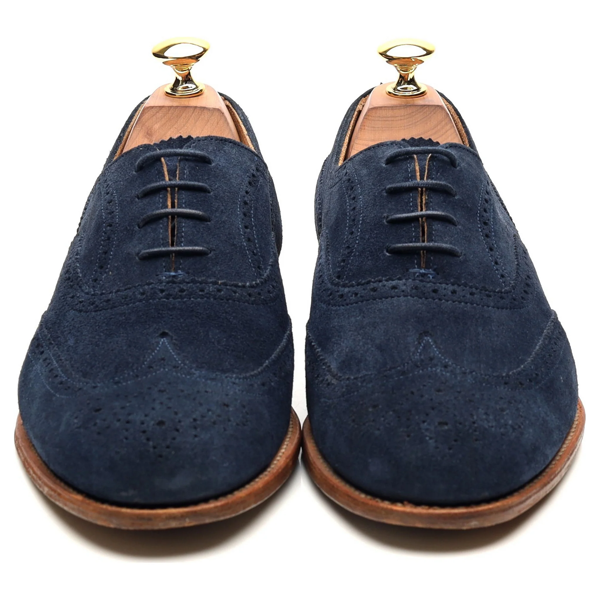 Women's 'Maisie' Blue Suede Brogues UK 7 D - Image 8