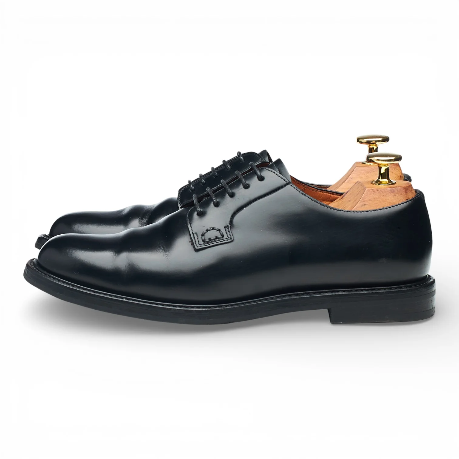 Women's 'Cindy' Black Leather Derby UK 3.5 EU 36.5 - Image 3