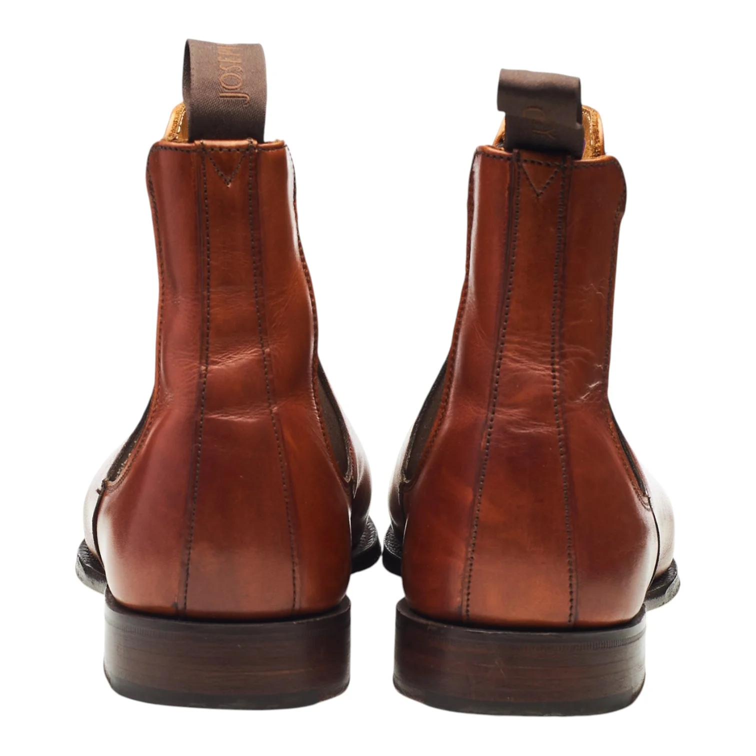 Women's 'Clara' Tan Brown Leather Chelsea Boots UK 6.5 D - Image 4