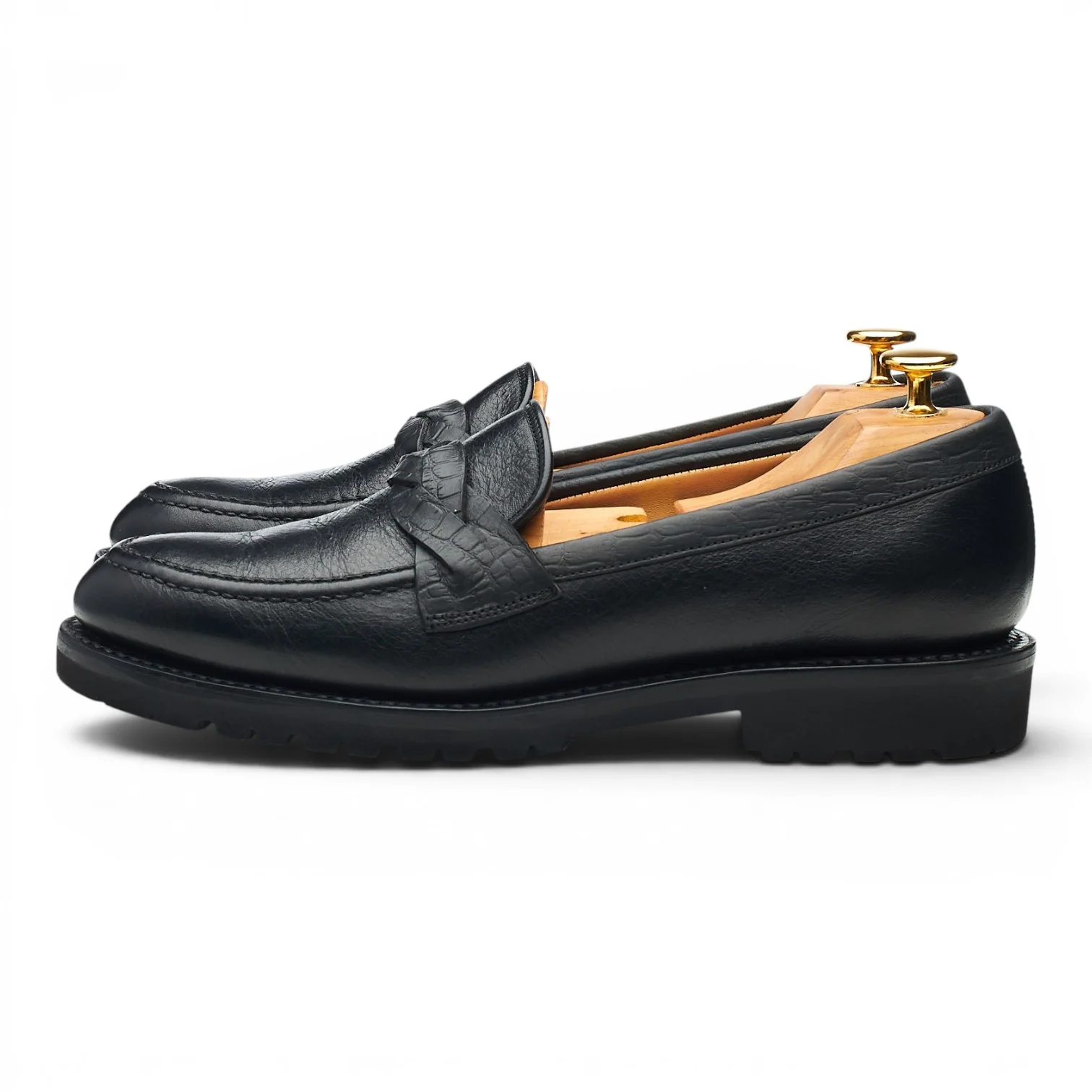 Women's 'Cora' Black Leather Loafers UK 6 D - Image 3