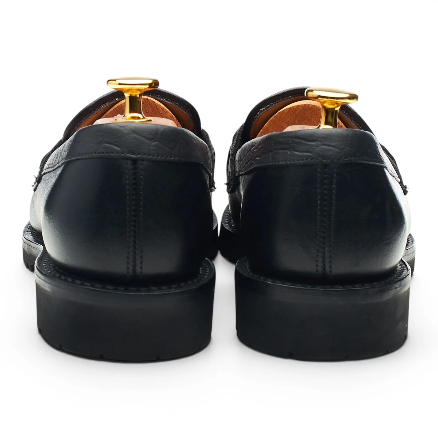 Women's 'Cora' Black Leather Loafers UK 6 D - Image 4