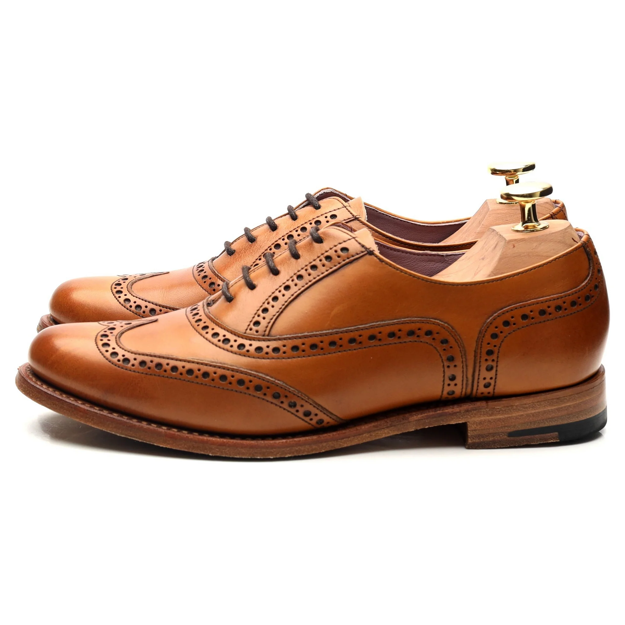 Women's 'Freya' Tan Brown Leather Oxford UK 4.5 D - Image 2