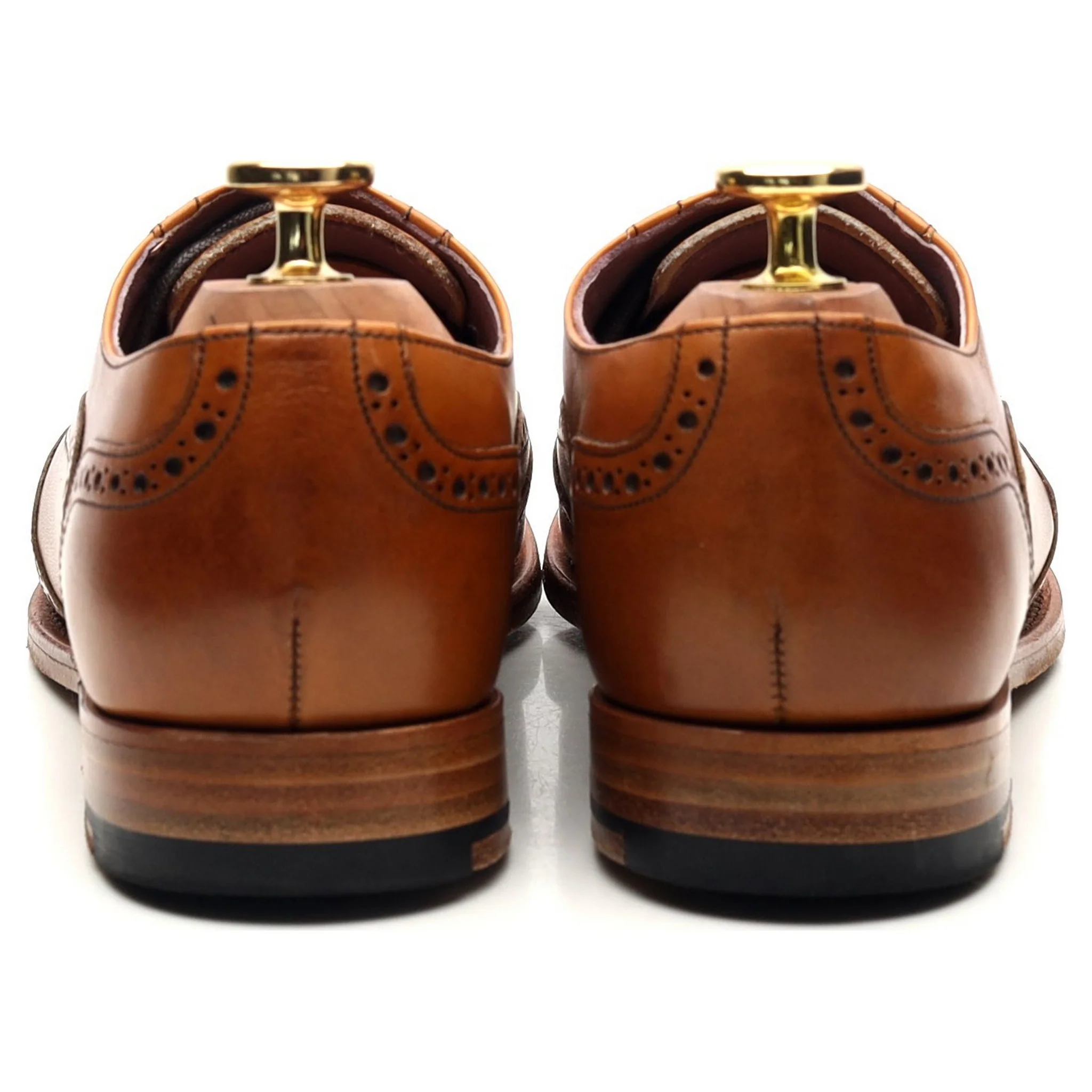 Women's 'Freya' Tan Brown Leather Oxford UK 4.5 D - Image 4
