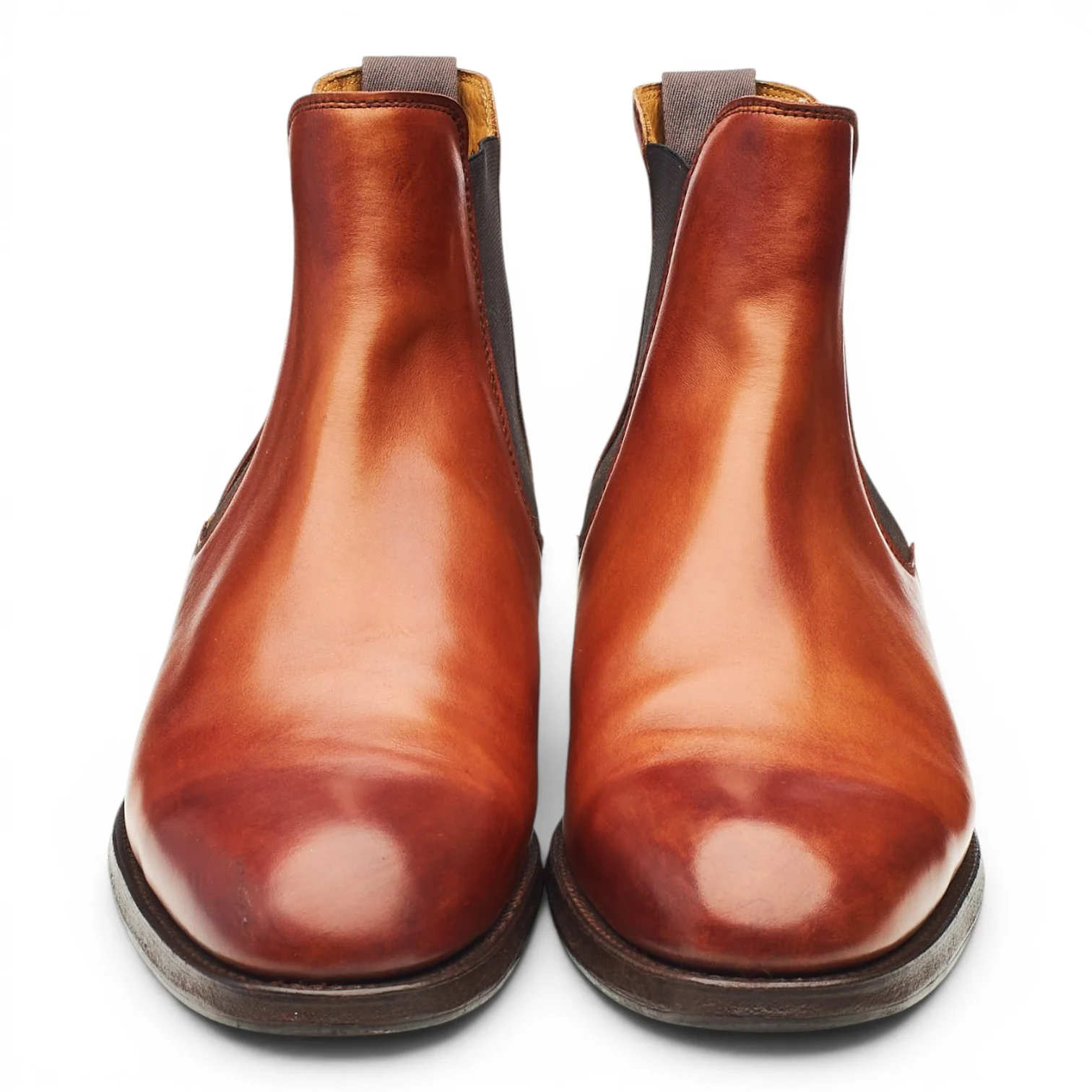 Women's 'Gresham' Tan Brown Leather Chelsea Boots UK 8 C - Image 2