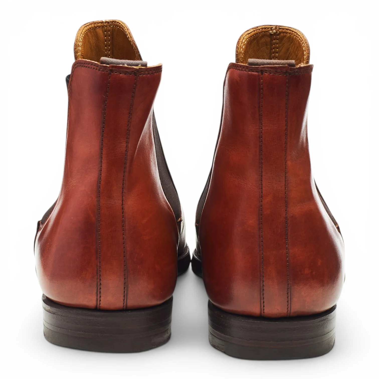 Women's 'Gresham' Tan Brown Leather Chelsea Boots UK 8 C - Image 4
