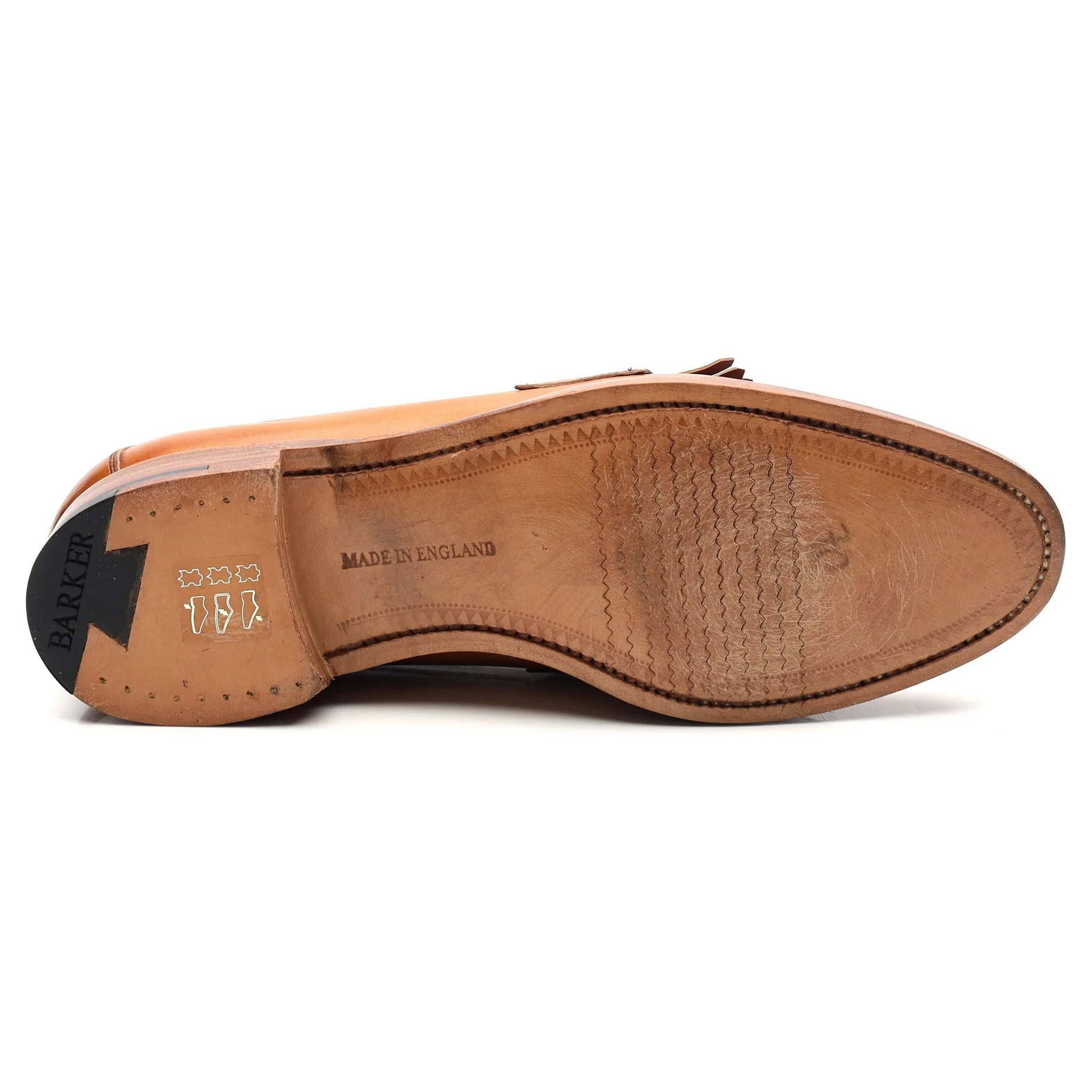 Women's 'Heather' Tan Brown Leather Fringed Tassel Loafers UK 4.5 D - Image 11