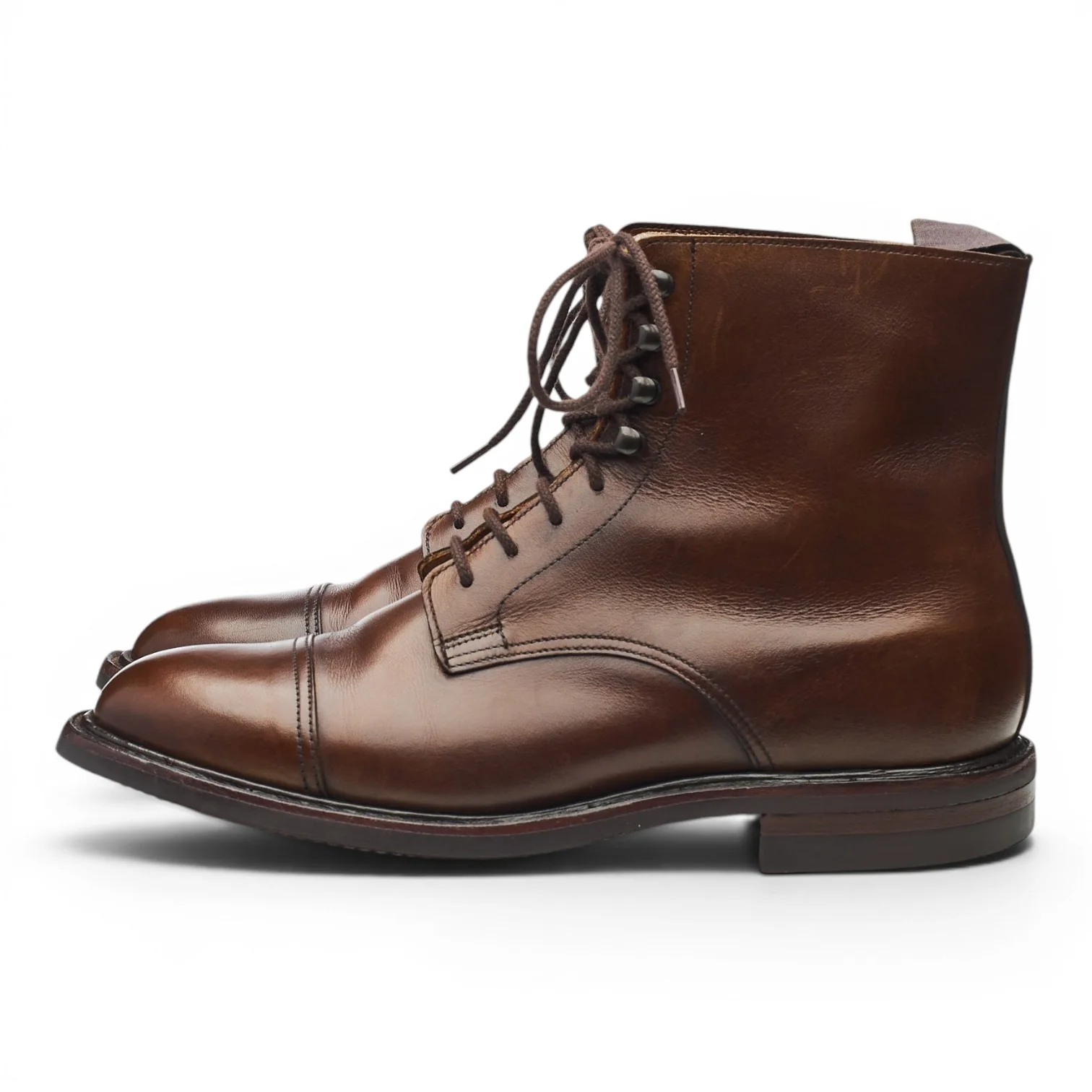 Women's 'Jane' Brown Leather Boots UK 6 C - Image 3