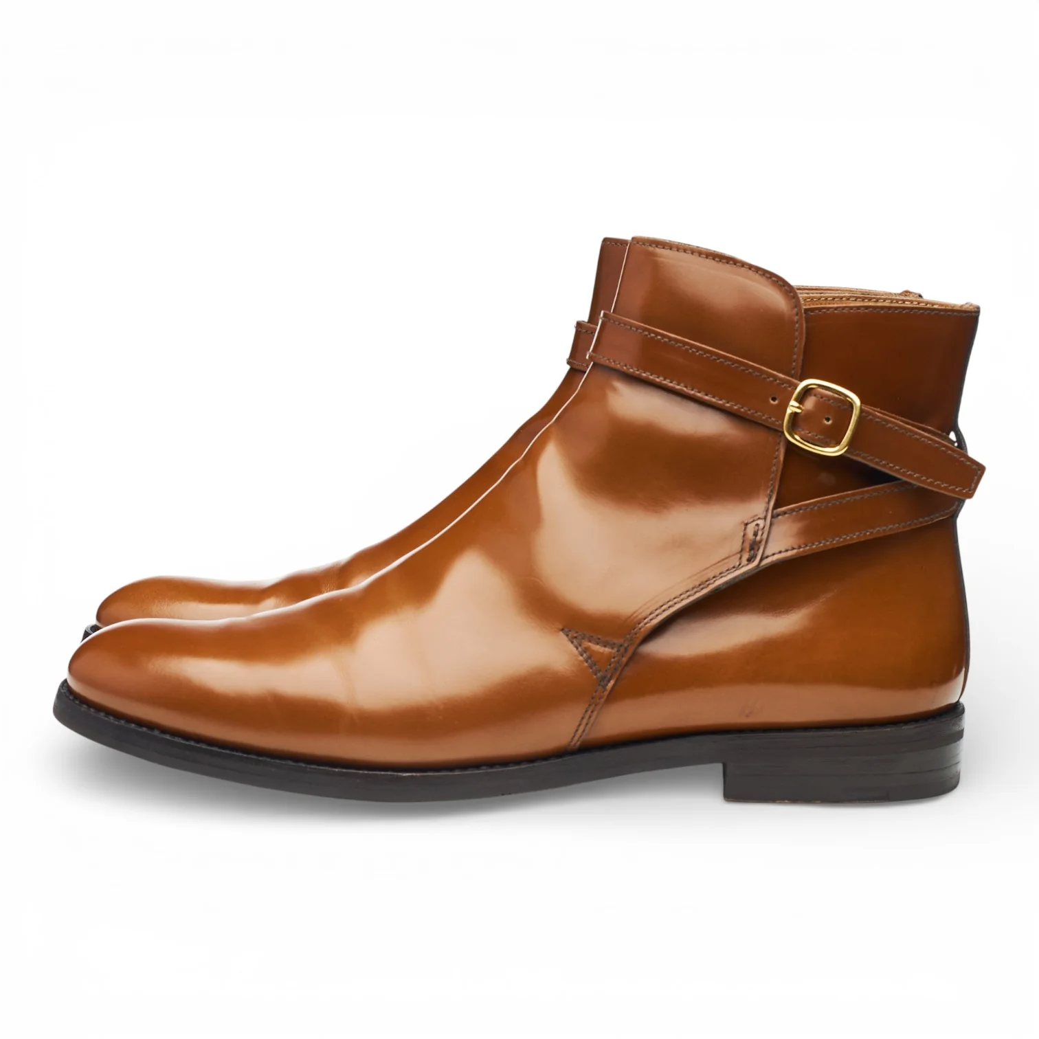Women's 'Merthyr' Tan Brown Leather Jodhpur Boots UK 8 EU 41 - Image 3