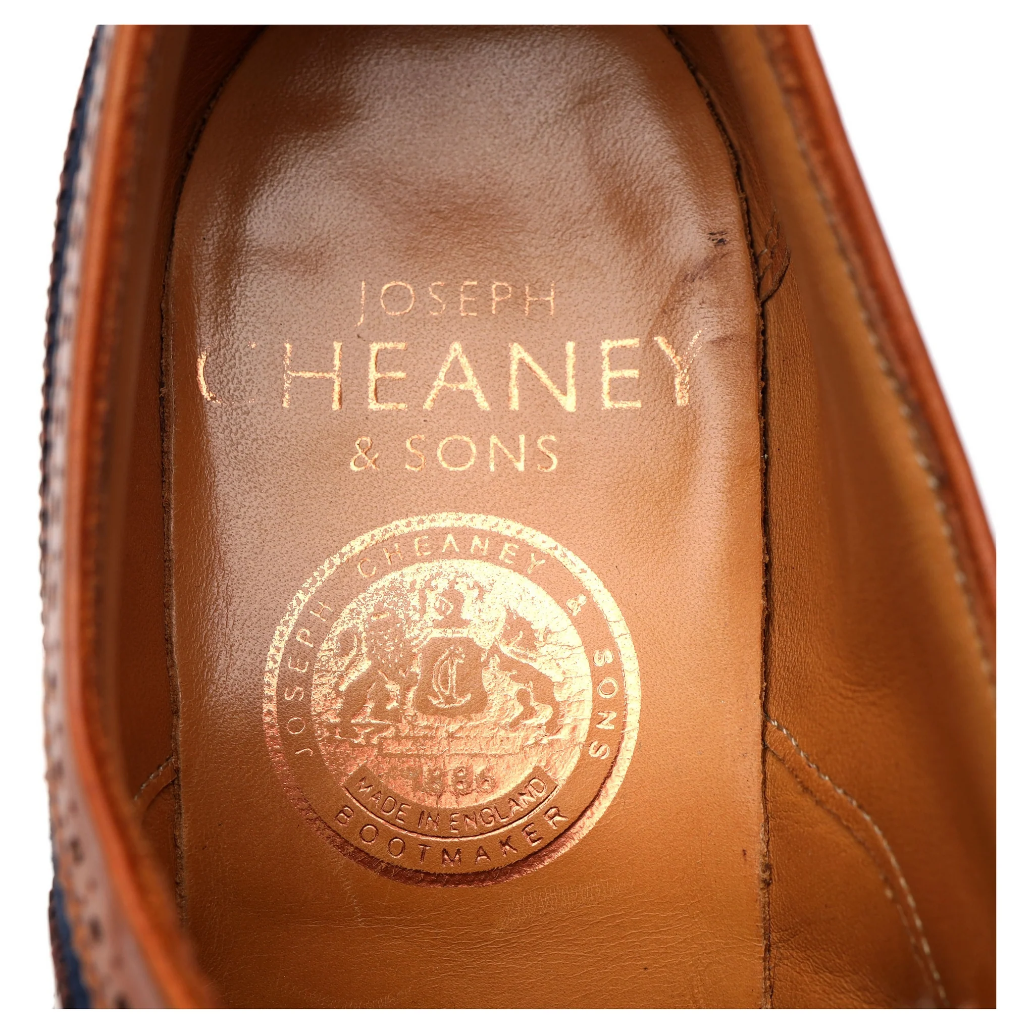 Women's 'Milly' Tan Brown Leather Two Tone Oxford Brogues UK 3.5 D - Image 6