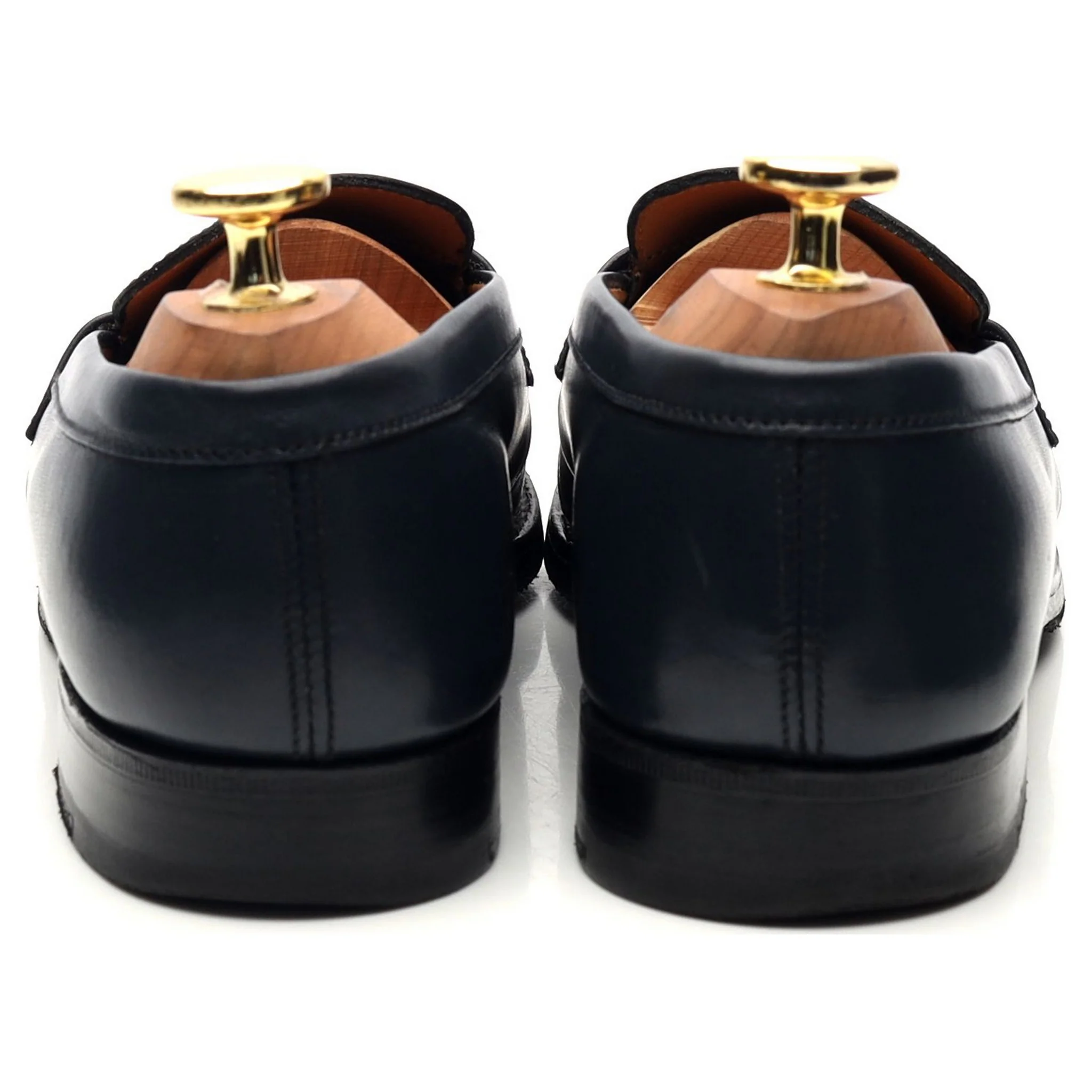 Women's '180 Mocassin' Navy Blue Leather Loafers 3 C UK 4 - Image 4