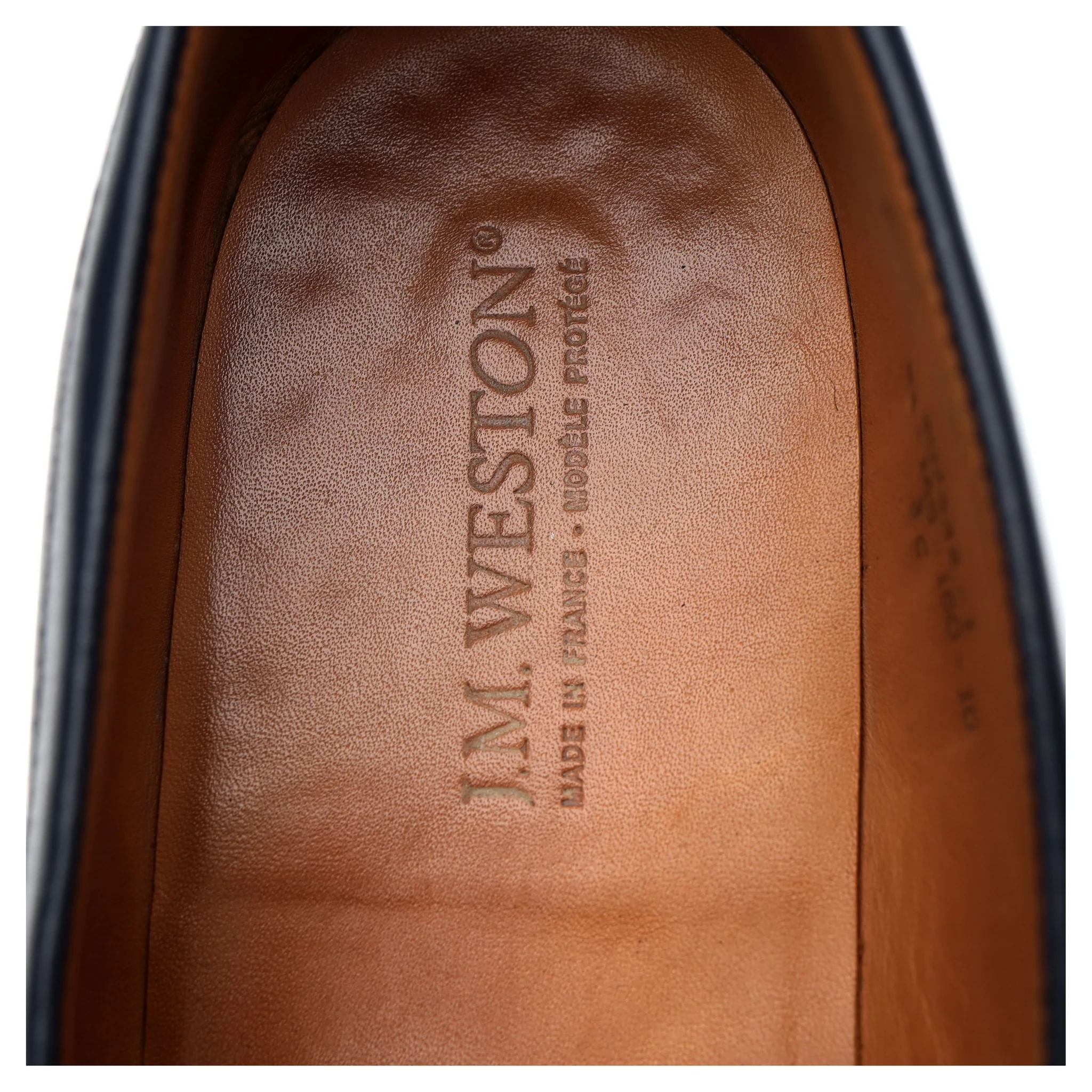 Women's '180 Mocassin' Navy Blue Leather Loafers 3 C UK 4 - Image 6