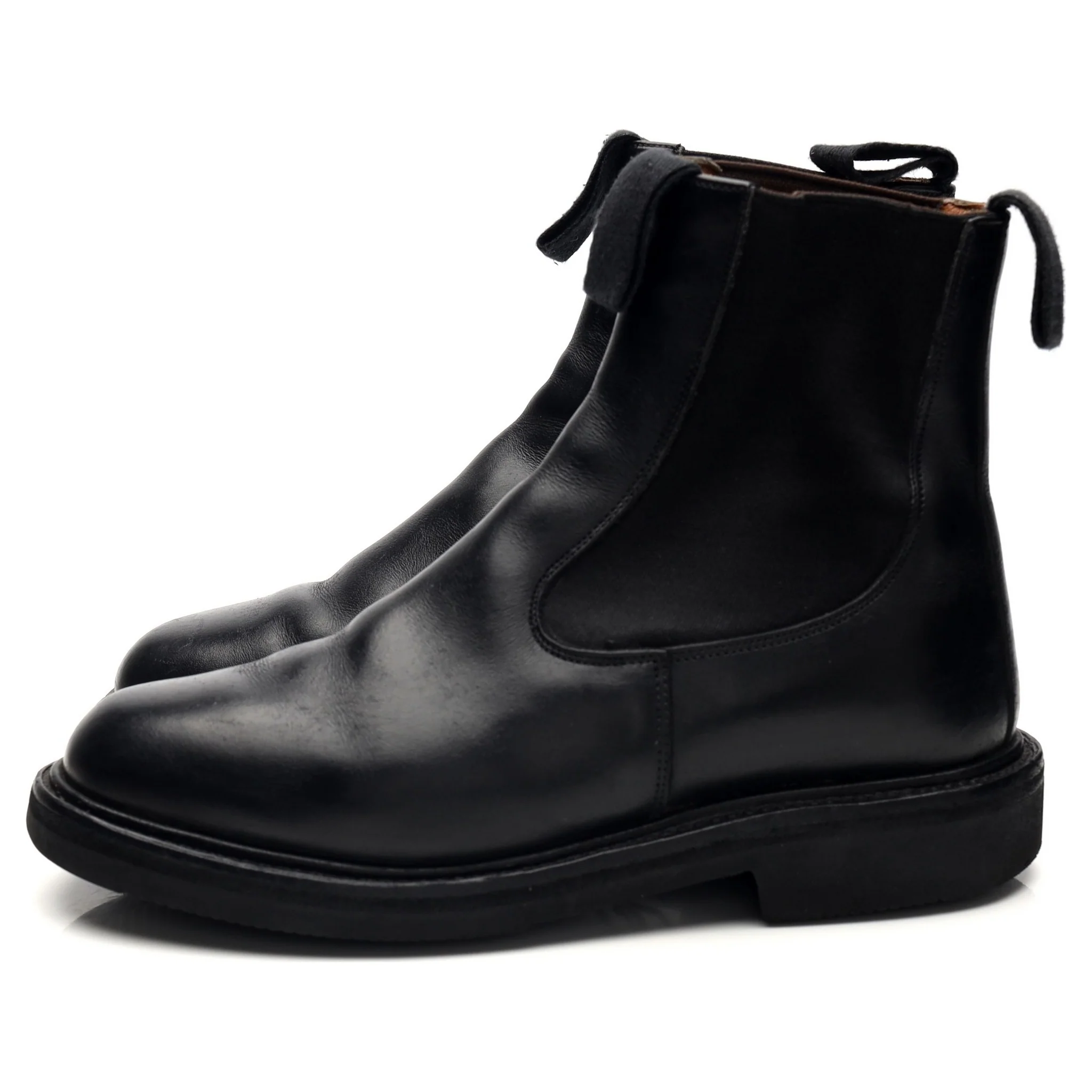 Women's 'Paula' Black Leather Chelsea Boots UK 4 - Image 3