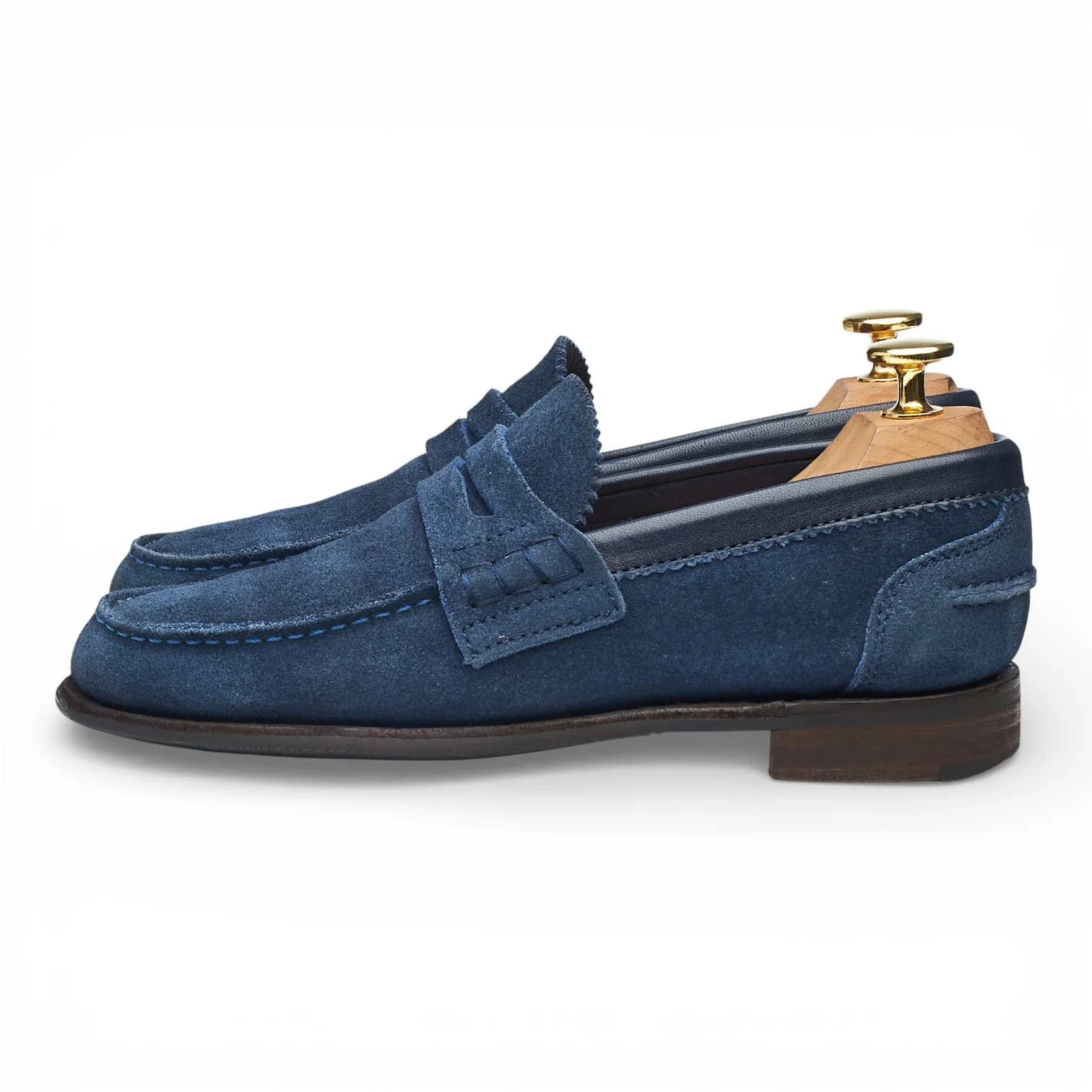 Women's 'Prudence' Blue Suede Loafers UK 3 D - Image 3
