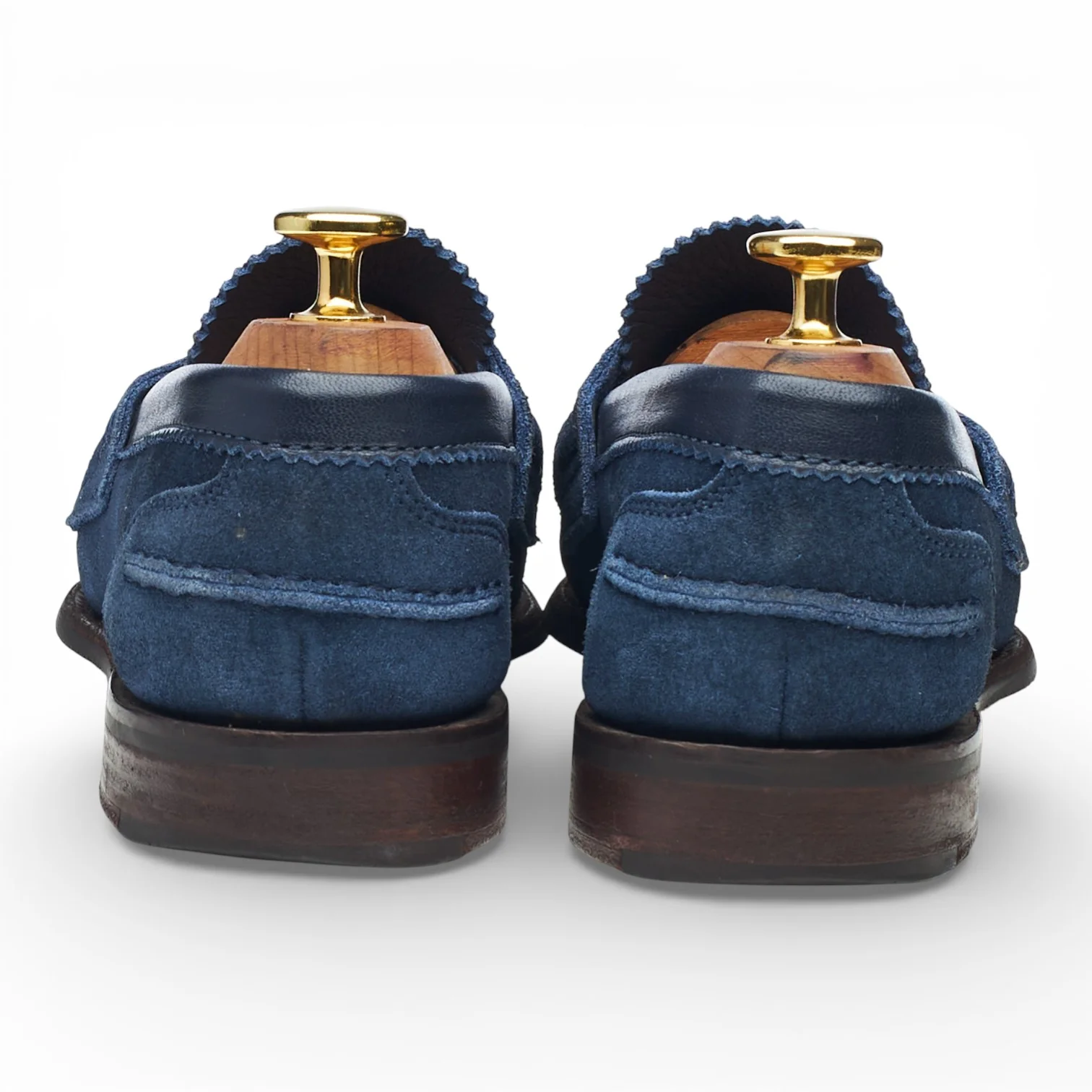 Women's 'Prudence' Blue Suede Loafers UK 3 D - Image 4