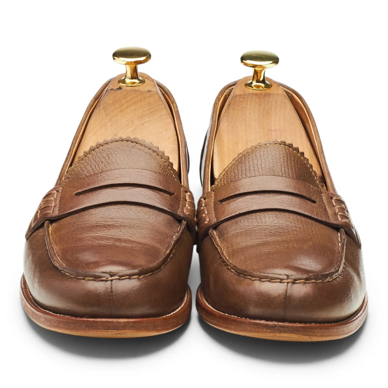 Women's 'Sally' Brown Leather Loafers UK 4.5 EU 37.5 - Image 2