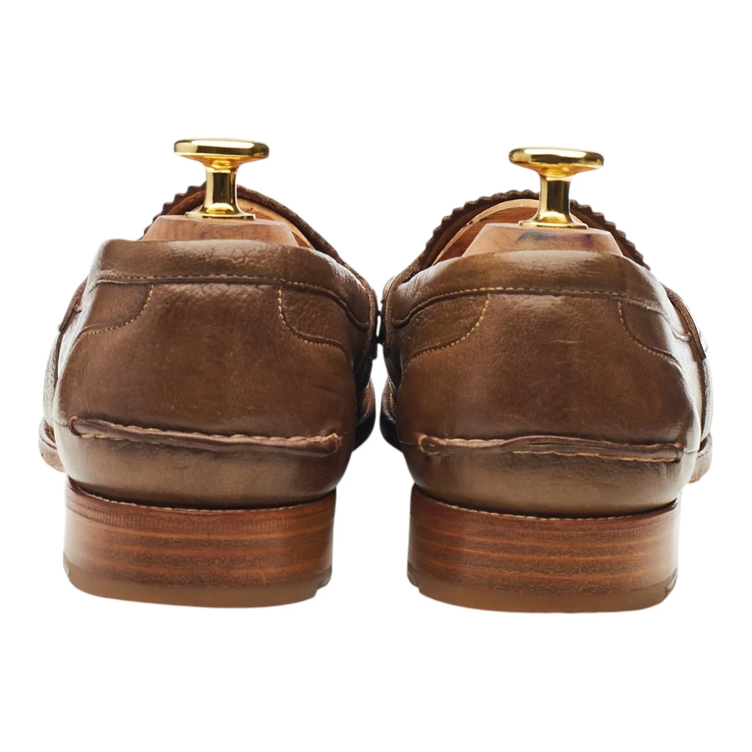 Women's 'Sally' Brown Leather Loafers UK 4.5 EU 37.5 - Image 4