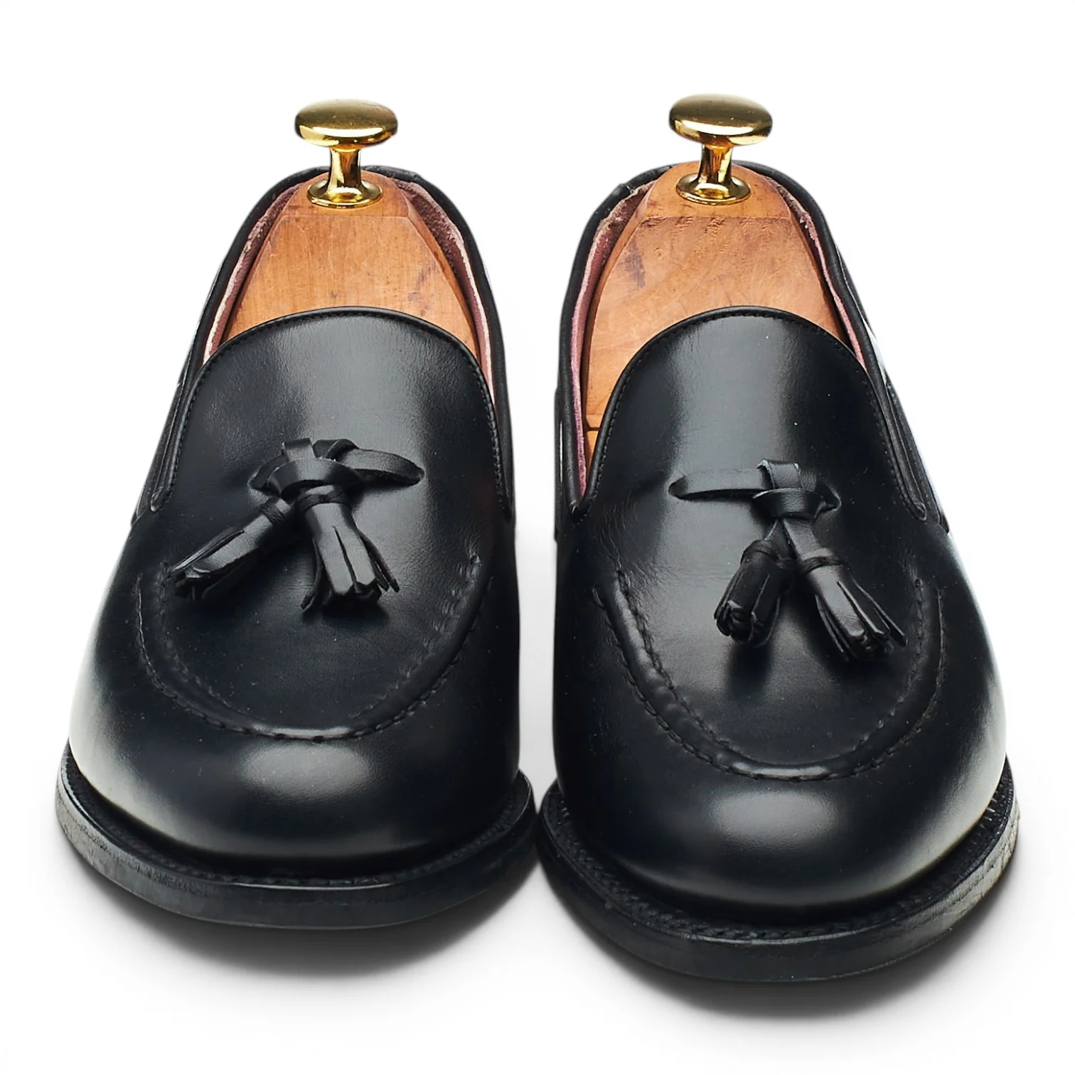 Women's 'Sienna' Black Leather Tassel Loafers UK 5 D - Image 2
