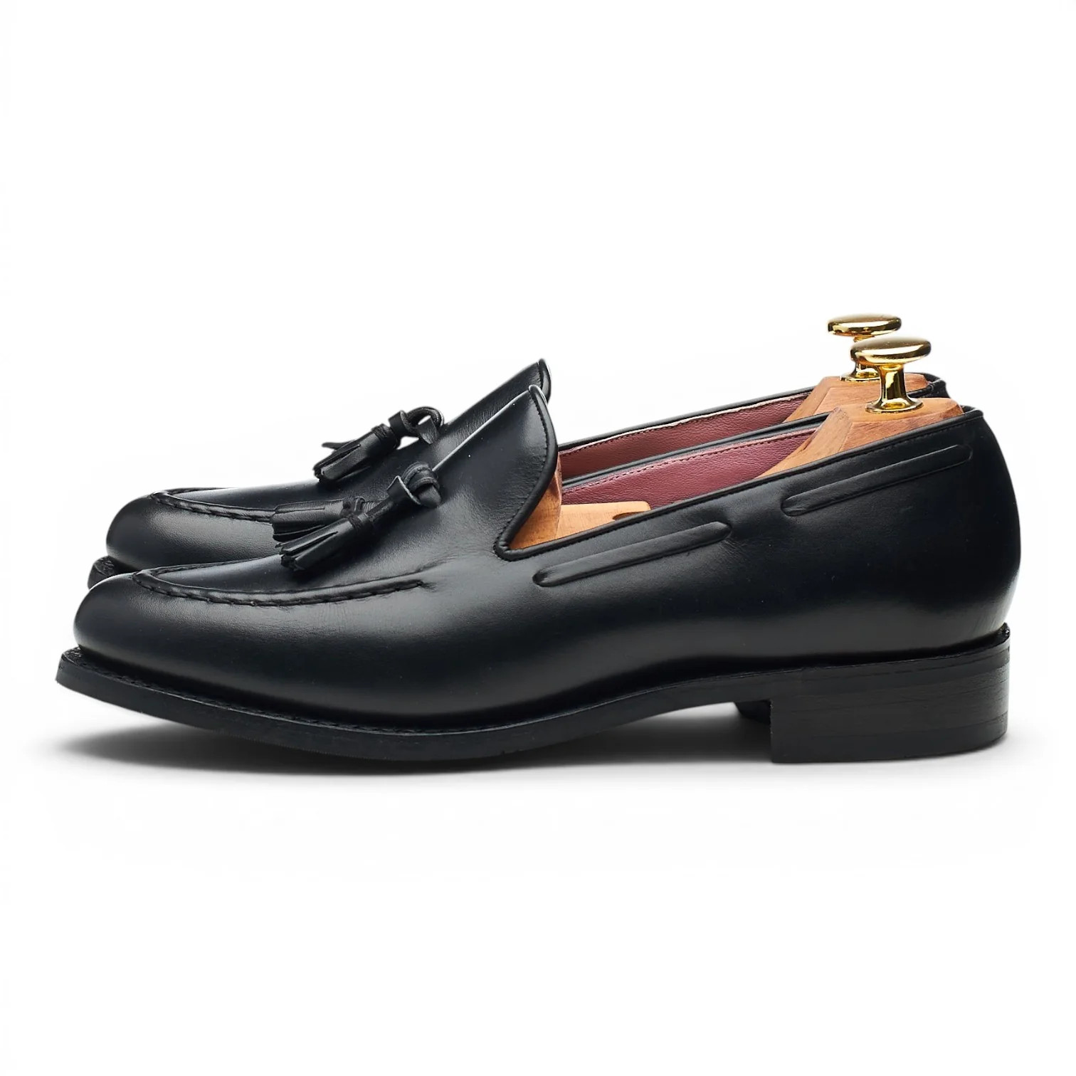 Women's 'Sienna' Black Leather Tassel Loafers UK 5 D - Image 3