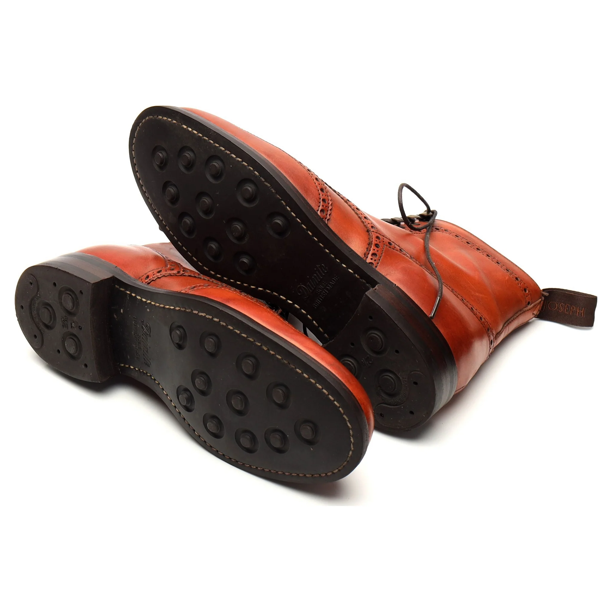 Women's Tan Brown Leather Boots UK 4 D - Image 5