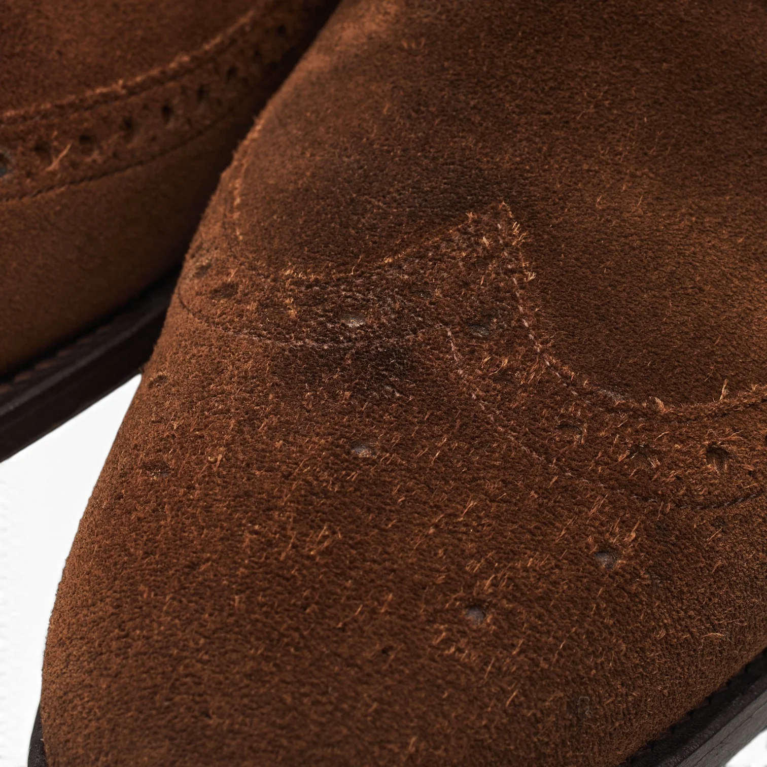 'Woodbridge' Brown Suede Derby Brogues UK 10 G - Image 4