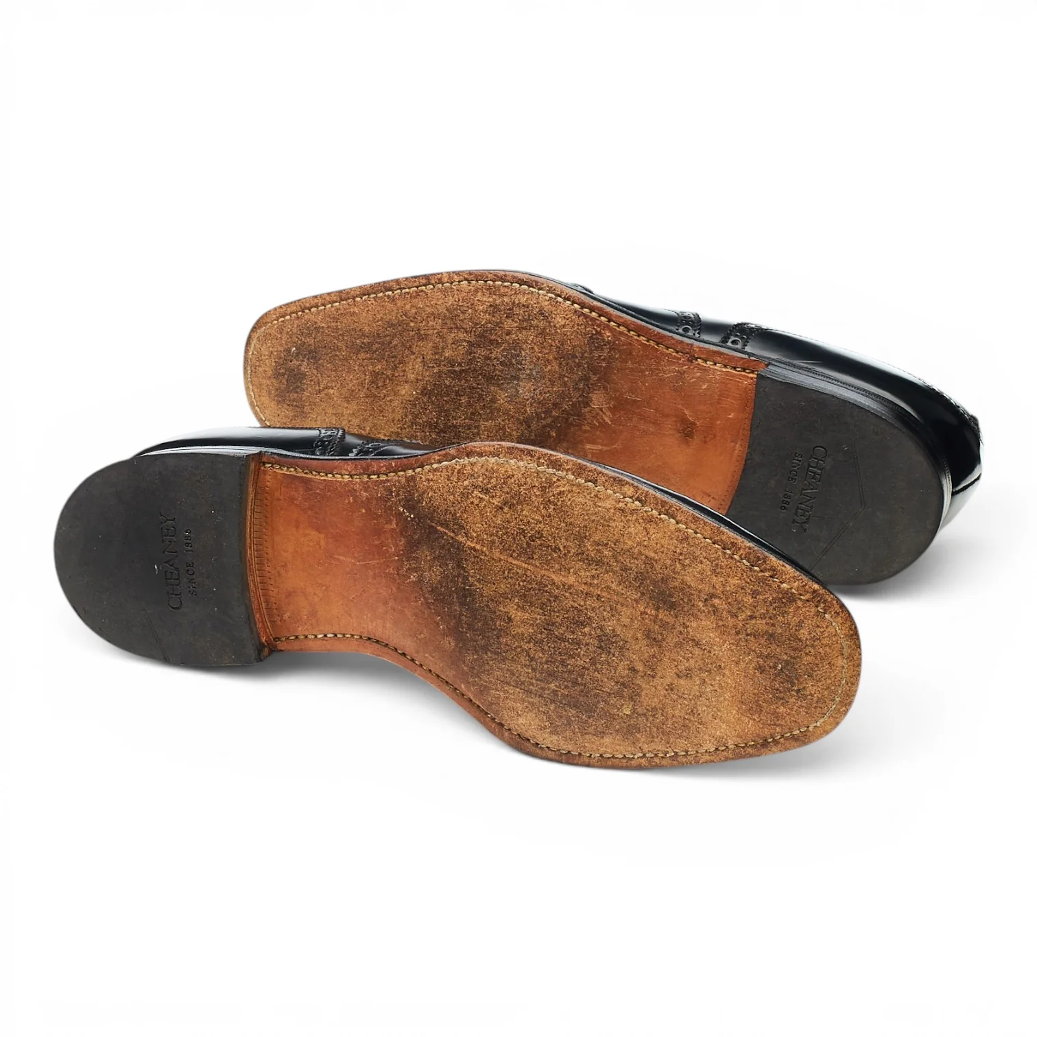 'Woodstock' Black Leather Oxford Brogues UK 8 F - Image 5