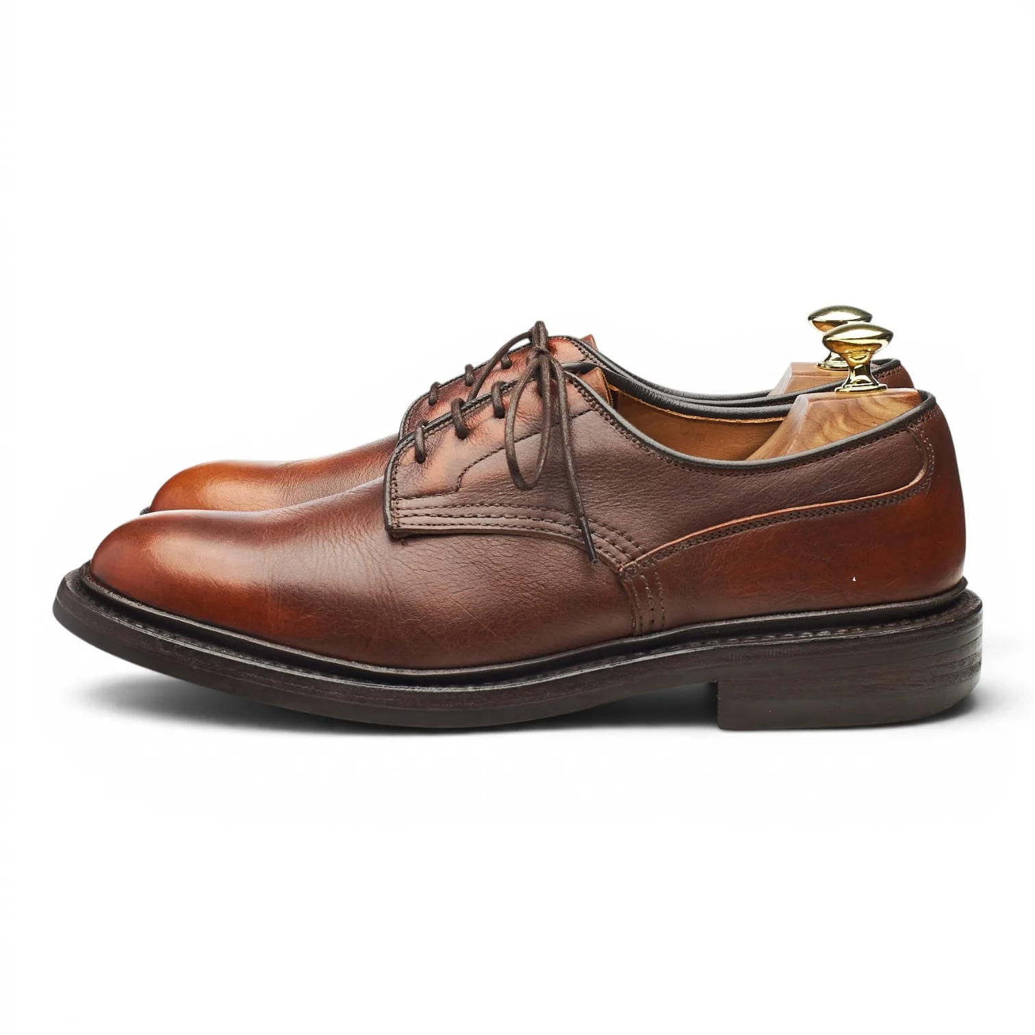 'Woodstock' Brown Leather Derby UK 7.5 - Image 3