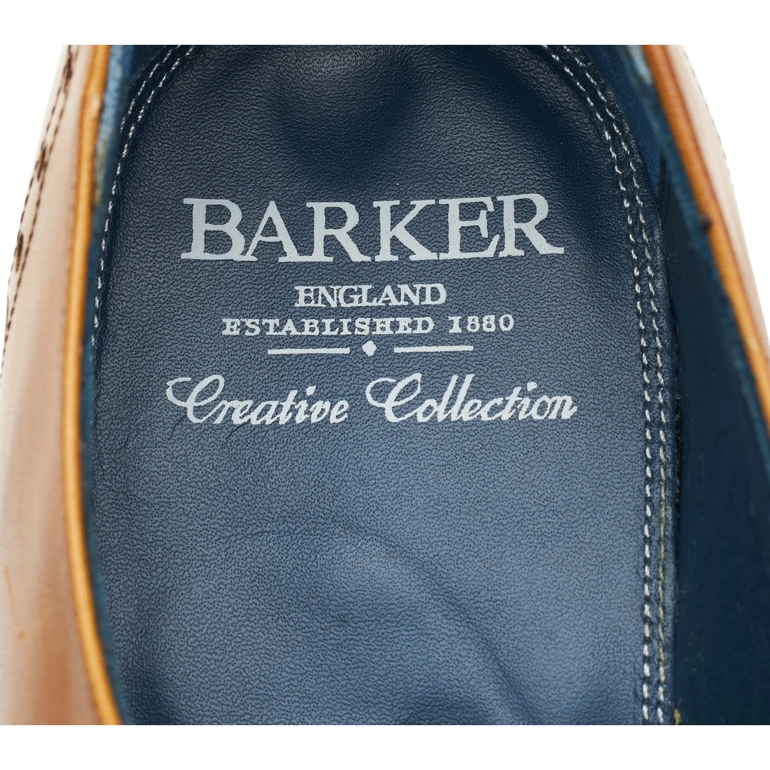 'Woody' Tan Brown Leather Derby Brogues UK 9 F - Image 6