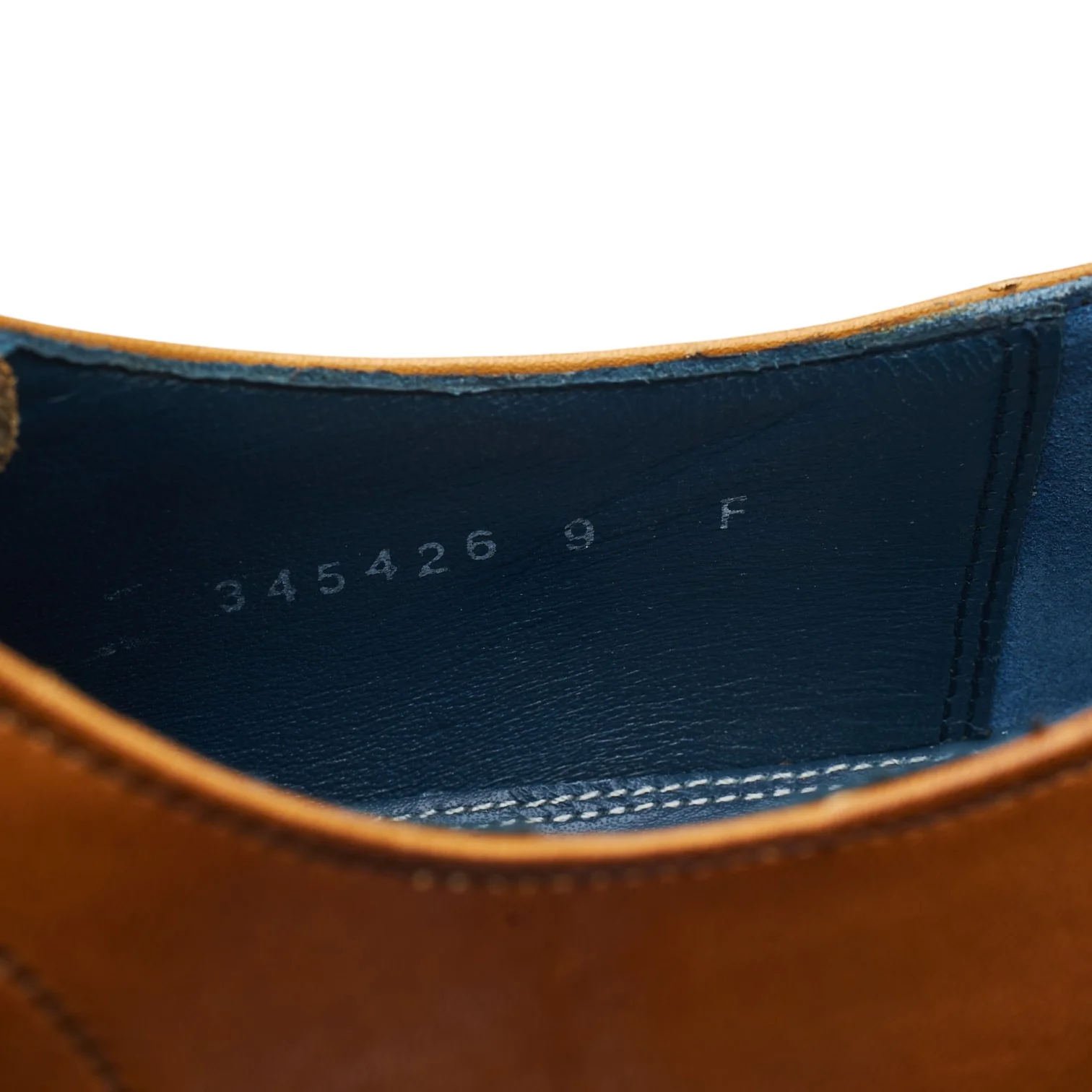 'Woody' Tan Brown Leather Derby Brogues UK 9 F - Image 7