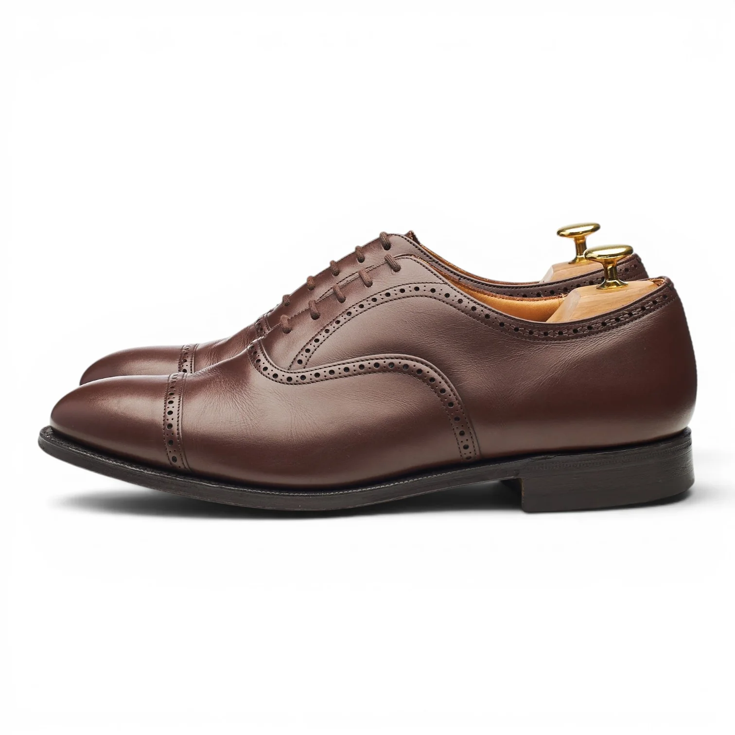 'Wye' Brown Leather Oxford Brogues UK 8.5 G - Image 3